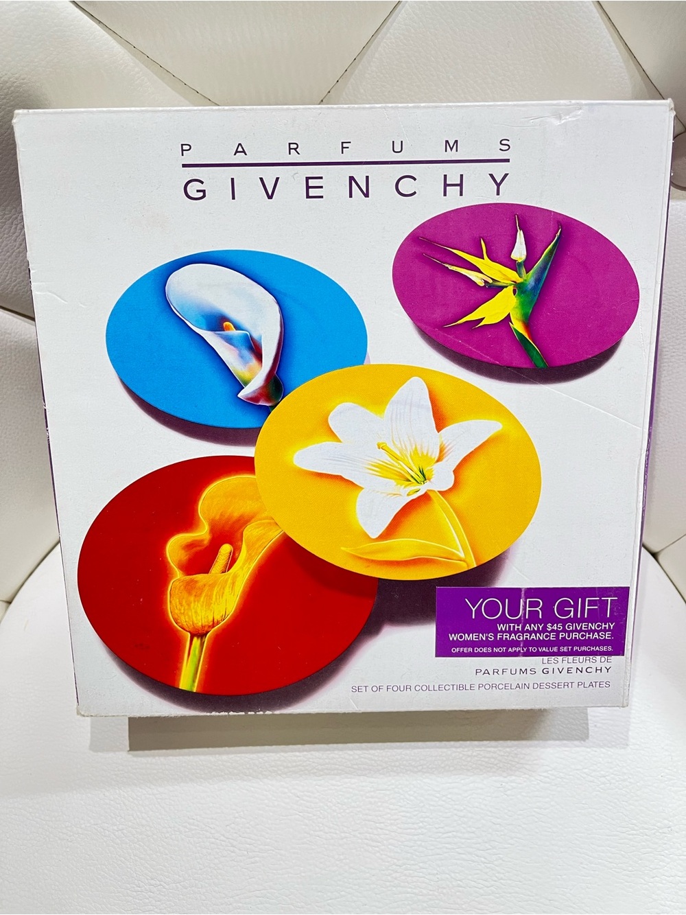 Parfums Givenchy Porcelaine Dessert Plates